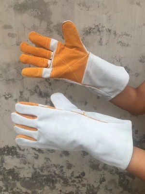 Full Cowhide Protective Gloves (Length-Thickening)