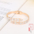 Internet Celebrity Same Style Snake Shell Bracelet Women's Fashion Diamond-Embedded Opening Titanium Steel Bracelet Temperament Personalized Jewelry Accessories