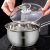 Baby Food Supplement Stainless Steel Milk Pot Composite Bottom Thickened Single Handle Small Milk Boiling Pot Milk Pot Cooking Noodles Baby Food Pot Non-Stick Cooker