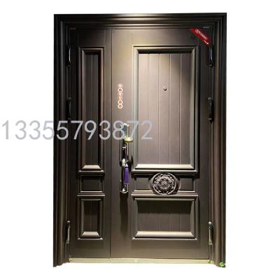 Class A Anti-Theft Door Home Entrance Door Smart Lock Safety Door Embossed Cast Aluminum Door