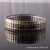 2016 New European and American Jewelry 316L Stainless Steel Bracelet Both Sides Gold-Plated Elastic Bracelet Unisex
