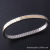New European and American Fashion Titanium Steel Bracelet Wholesale Fine Cross-Grain Gold Bracelet Stainless Steel Bracelet