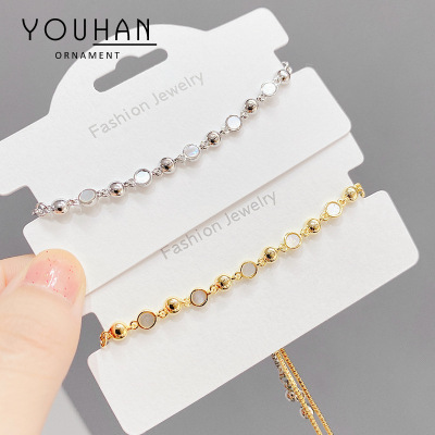 Shell Pull Bracelet 2021 New Ins Style Niche Design Bracelet Simple All Match Jewelry Source Factory