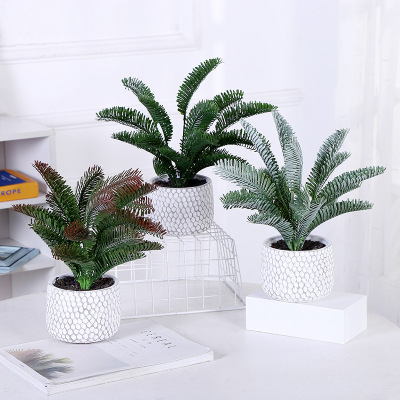 Sago Cycas Bonsai Simulation Plant Evergreen Outdoor Office Cycas Simulation Green Plant Factory Wholesale