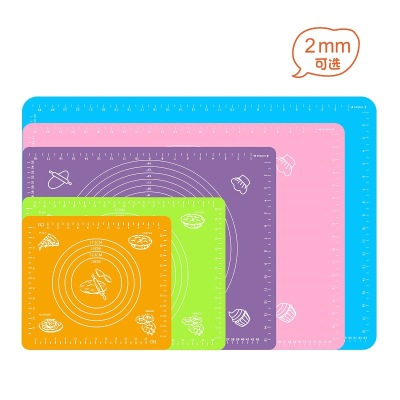 Kitchen Baking Silica Gel Pad Silicone Dough Kneading Food Grade Extra Thick Band Scale Insulation Chopping Board and Noodle Cooking Spot