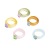Ins Style Diamond-Studded Ring Candy Color Translucent Resin Color Ring Korean Style Fashion Macarons Ring