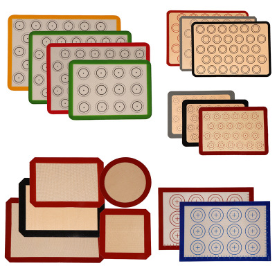 Silicone Pad 4-Piece Set 5-Piece Combination Set Non-Stick Baking Silicone Pad Multi-Functional Temperature-Resistant Macaron Pad
