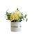 Factory Direct Nordic Ceramic Artificial Flower with Vase Set of Ornaments Floral Setting of Table Living Room Silk Flower Ornaments