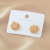 2021 New Sterling Silver Needle Micro Inlaid Zircon Apple Stud Earrings for Women Summer Little Fresh Earrings Ornament