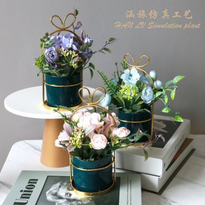 Nordic Light Luxury Artificial/Fake Flower Decorations Floral Setting of Table Living Room Coffee Table Silk Flower Wholesale Customization