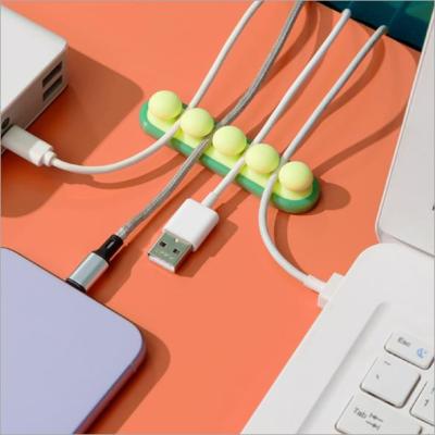 Desktop Cord Manager Data Cable Storage Wire Clip Storage Holder Network Cable Routing Storage Cable Mobile Phone Cable