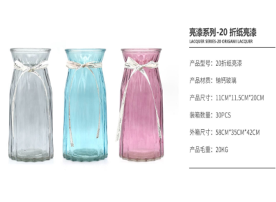 20 Origami Lacquer Varnish Glass Vase Color Vase