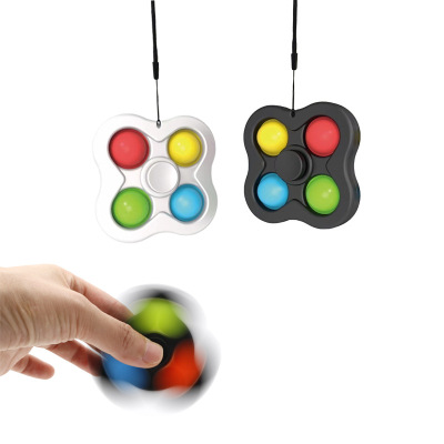 Cross-Border Deratization Pioneer Hand Spinner 4 Bubble Fingertip Gyro Press Bubble Music Toy