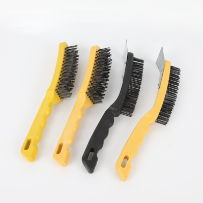 Wire Brush High Carbon Steel Wire Metal Brush Oil Removing Rust Cleaning Supplies Five Finger Hardware Tools