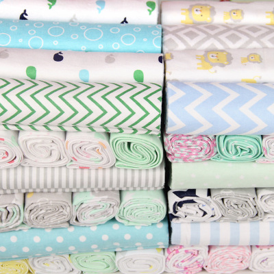 Mixed Batch Baby Pure Cotton Swaddling Blanket Four Seasons Cotton Hug Blanket Single Active Printing and Dyeing Bed Sheet Flannel Blanket