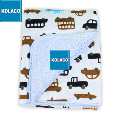 Crazy sale colorful double layers newborn baby blanket materkolaco