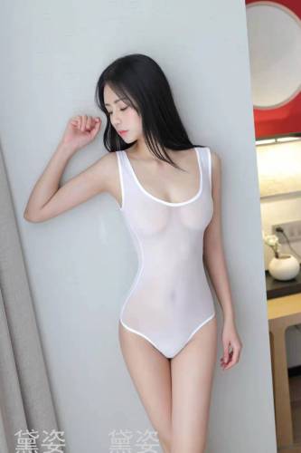 daizi new swimsuit tight slim underwear stockings triangle crotch open jumpsuit sleeveless and sleeve optional