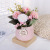 Hydrangea Artificial Bouquet Small Pot Plant Fake Flower Silk Flower Furniture Decoration Desktop Dining Table Flower in Living Room Plastic Flower Arrangement Ornaments