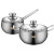 Shengbide Pot Two-Piece Set Stainless Steel Cookware Set Induction Cooker Suitable for Korean Double-Bottom Pot Gift Wholesale