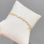 Women's Korean-Style Fashionable Gold-Plated Pull Bracelet Special-Interest Design Light Luxury Shell Bracelet Student Girlfriend Gifts Bracelet