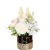 New Simulation Elysee Ceramic Flower Pot Bonsai Gold-Plated Flower Stand Green Plant Hotel Home Decoration Wholesale