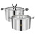 Shengbide Stainless Steel Right Angle Soup Pot European Style Pot with Two Handles Double Bottom Noodles Soup POY Points Exchange Opening Gift