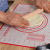 With Scale Glass Fiber Dough Kneading Silicone Glass Fiber Baking Mat Silica Gel Pad Dough Kneading Macaron Pad