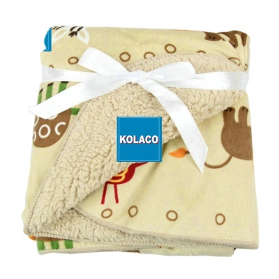 KOLACO  Crazy sale colorful double layers newborn baby blanket sublikolaco