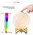 3D Moon Light Three-Color Touch Color Changing Colorful Remote Control Night Light Starry Sky Moon Light Creative Gift Small Night Lamp
