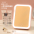 Makeup Mirror Desktop Led Makeup Fill Light Dressing Girls' Dormitory Internet Celebrity Portable Portable Square Mirror Ins Small Mirror