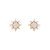 2021 Summer New Zircon Stud Earrings 18K Gold Color Protection Ornament Girl Cute Earrings Ins Style