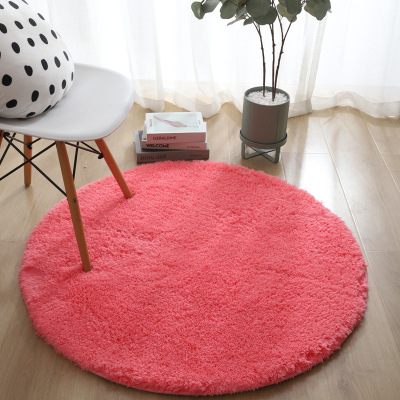 Shida Lambswool round Carpet Children's Room Hanging Basket Computer Chair Floor Mat Bedroom Living Room Bedside Carpet