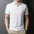 Wholesale Including Mulberry Silk Short Sleeve T-shirt Men's Summer New Middle-Aged Men's Elbow-Sleeved Top T-shirt Solid Color Polo Collar Ice Silk Men's Clothing