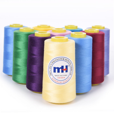 Factory Wholesale 302 303 Dacron Thread Sewing Machine Thread Cotton Sewing Thread on Cone Household Sewing, Large Quantity and Excellent Price