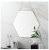 Nordic Minimalism Geometric Shape Gold Brass Hexagon Mirror Bathroom Mirror Hallway Mirror Cosmetic Mirror