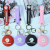 Creative Keychain Makeup Mirror Cute Portable Daisy Folding Makeup Mirror Automobile Hanging Ornament Hanging Ornament