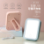 Makeup Mirror Desktop Led Makeup Fill Light Dressing Girls' Dormitory Internet Celebrity Portable Portable Square Mirror Ins Small Mirror