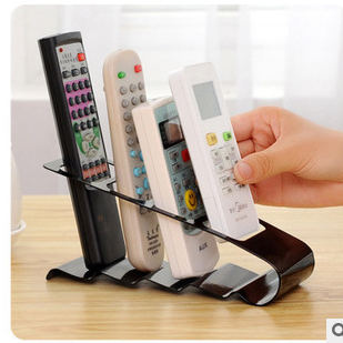 Creative Iron Four-Grid Remote Controller Storage Rack