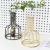 Nordic Style Ins Wrought Iron Dried Flower Transparent Glass Green Radish Creative Hydroponics Test Tube Small Vase Living Room Flower Arrangement Decoration