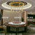 Hotel Box Solid Wood Table Modern Light Luxury Electric Turntable Dining Table Restaurant Electric Large round Table