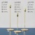 Nordic Ins Electroplating Column Candlestick Model Room Dining Room Table Decoration Aromatherapy Candlelight Dinner Romantic Wedding Decoration