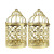 Cross-Border European-Style Gold Plating Metal Craft Products Bird Cage Candlestick Home Decoration Wedding Props