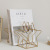 Nordic Ins Light Luxury Iron Five-Pointed Star Desktop Bookshelf Magazine Storage Fashion Grid Books Decorative Storage Rack