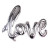 New Silver Edge Love Red Letter Aluminum Film Balloon One-Piece Letter Aluminum Foil Balloon Birthday Party Decoration