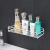 Punch-Free Rectangular Iron Bathroom Storage Rack Washstand Bathroom Wall Hanging No Trace Stickers Storage Rack