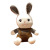 New Cute Strap Rabbit Keychain Big Ear Plush Cartoon Doll Prize Claw Toy Backpack Decorative Pendant