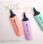 Korean Style Cute Macaron Color Fluorescent Pen 6 PCs Student Soft Eye Protection Large Capacity Graffiti Marking Pen Mark