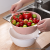 J52-8031 Kitchen Washing Basin Drain Basket Plastic Household round Multi-Functional Hollow Draining Basket Fruit Washing