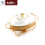 Creative Oval Alcohol Ceramic Buffet Stove Hotel Restaurant Food Heating Container Ceramic Alcohol Dining Stove