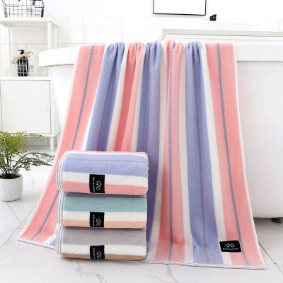 Cotton Bath Towel Cotton Adult Home Use Bath Towel Thickened Absorbent Big Towel Daily Necessities Gift Box Towels